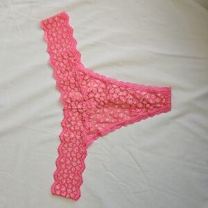 🆕 VS Pink & Gold Thong Panties NWT